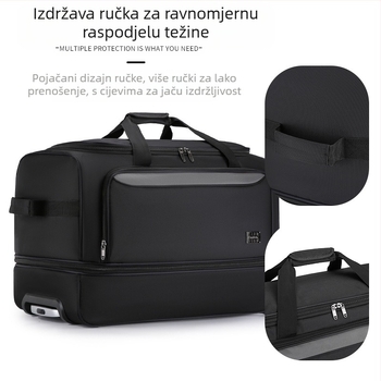 Trail vodootporna lagana putna torba na kotačima – Oxford tkanina, unisex, gradski jednostavan stil