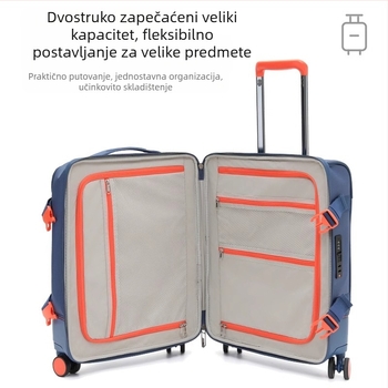 Putni kovčeg od Oxford platna sa zip zatvaračem, TSA kombinirani sigurnosni zaključak, prozračan i vodootporan uz odjeljak mokro/suho, podstava od poliestera, za poslovna putovanja