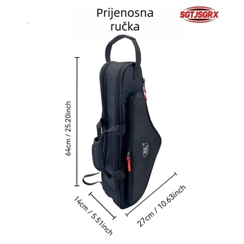 Torba za saxofon — prijenosna, lagana torba, poliester, brend SGTJSGRX, remen s zračnim jastučićem