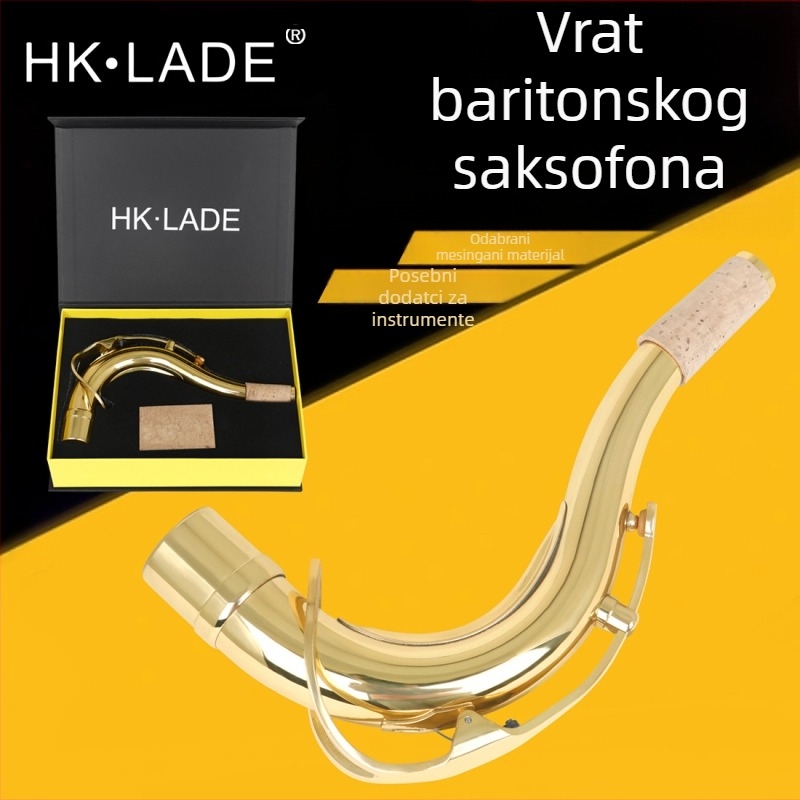Vrat tenorskog saksofona – zakrivljen, mesing HK-2