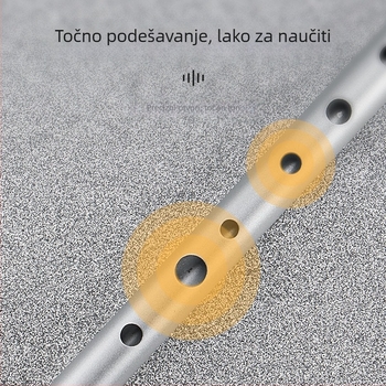 irska zviždaljka-flauta sa šest rupa, tijelo od bakar-smola-aluminijske legure, ključevi C i D