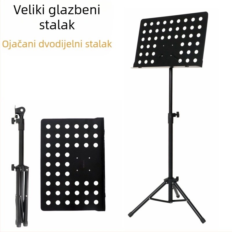 Stalak za partituru, metalni, model M-05, grand staff, marka ZY