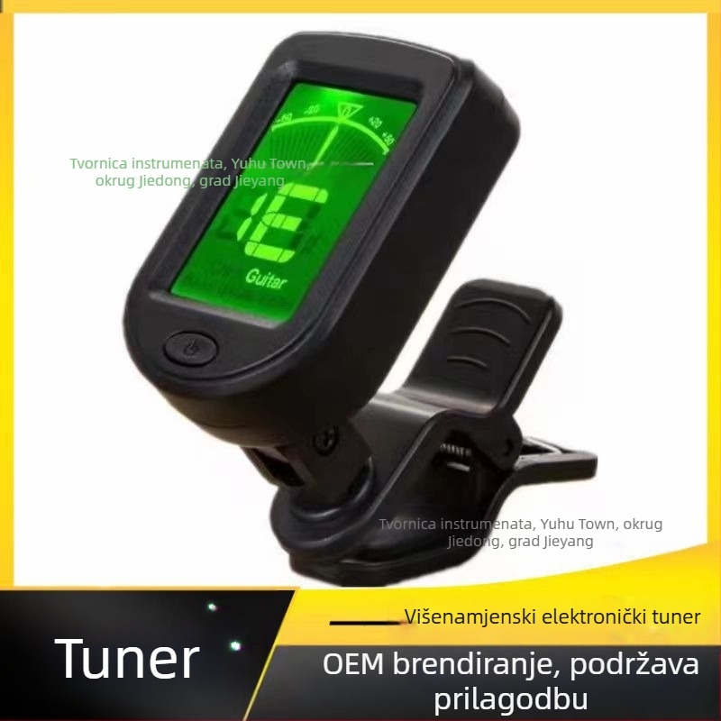 Tuner za glazbene instrumente – AT-01A, Anoma, za narodnu gitaru, violinu, guzheng, pipa i erhu