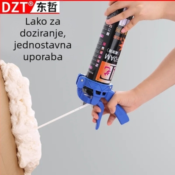 DZT pištolj za pjenu za staklo – ručni tlak, alat za uštedu rada, ABS kućište, za ljepila za staklo