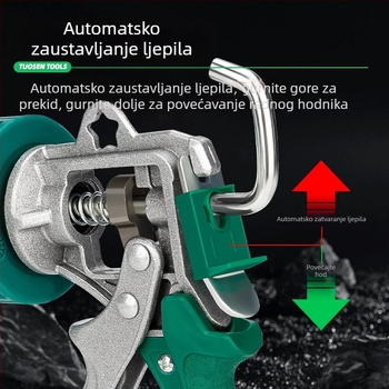 XTUOSEN Strukturni ljepilo pištol za spojeve vrata i prozora – polucilindrični dizajn, čvrsta gumena ručka, 0,81 kg