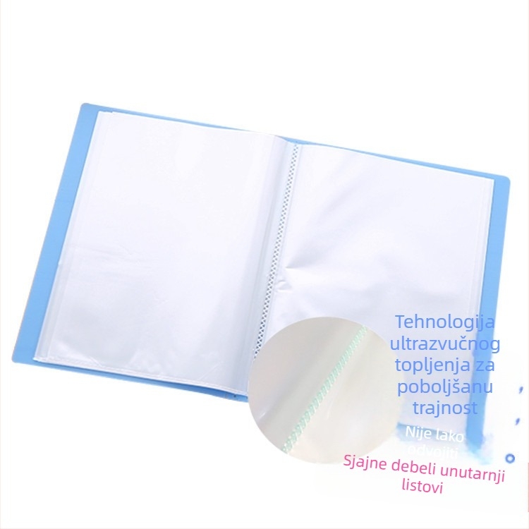 Plastični višestrani folder s otisnutim logom, prilagodljiva obrada, debljina ploče 0,8 mm