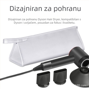 Torba za pohranu sušila za kosu - Dyson-kompatibilna, PU materijal, stil ručne torbe, višestruka namjena, za putovanja