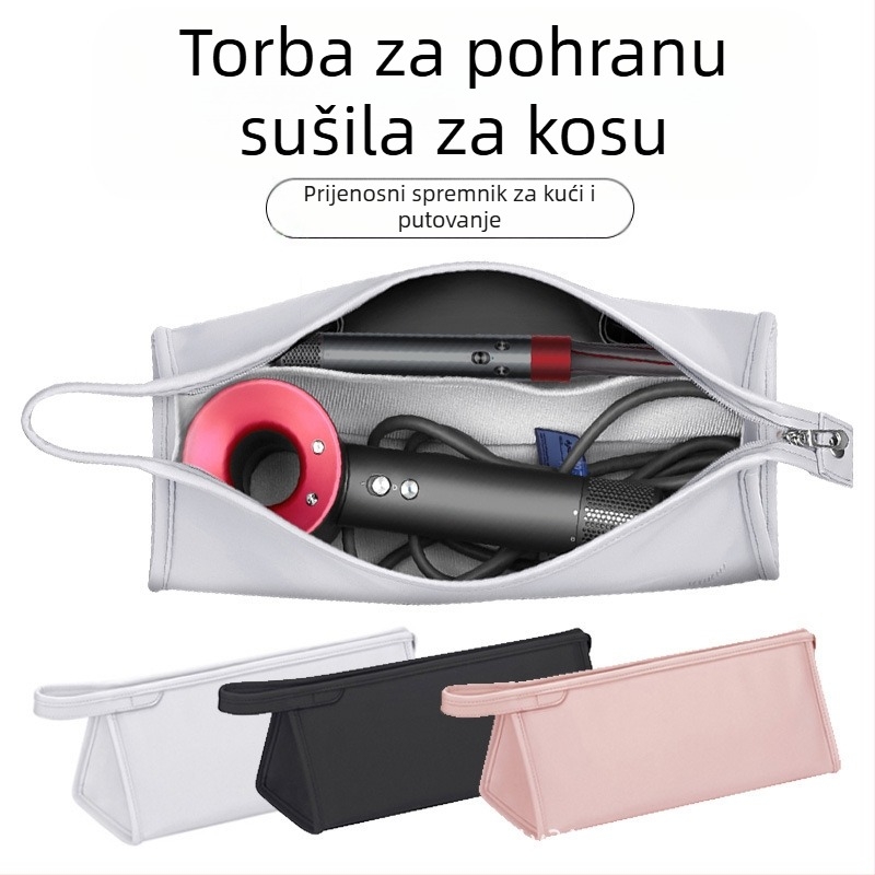 Torba za pohranu sušila za kosu - Dyson-kompatibilna, PU materijal, stil ručne torbe, višestruka namjena, za putovanja