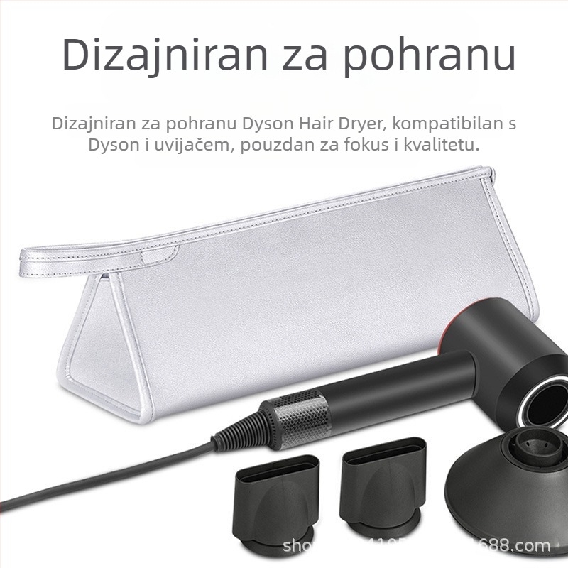 Torba za pohranu sušila za kosu - Dyson-kompatibilna, PU materijal, stil ručne torbe, višestruka namjena, za putovanja