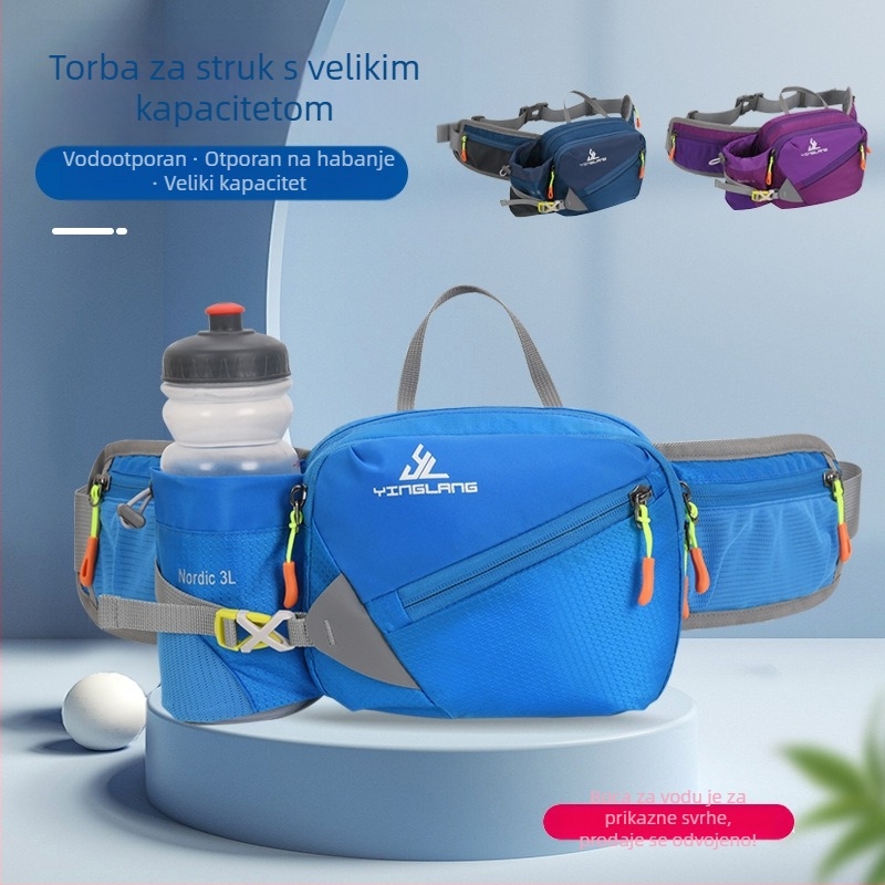 Sportska torbica za struk - najlon, prozračna, ultra lagana, smanjuje opterećenje - za aktivnosti na otvorenom, unisex