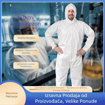 (Jednodelni; s kapuljom i integriranim nogama; zatvaranje na zatvarač; SF prozračna membranska netkana tkanina; 45 g)