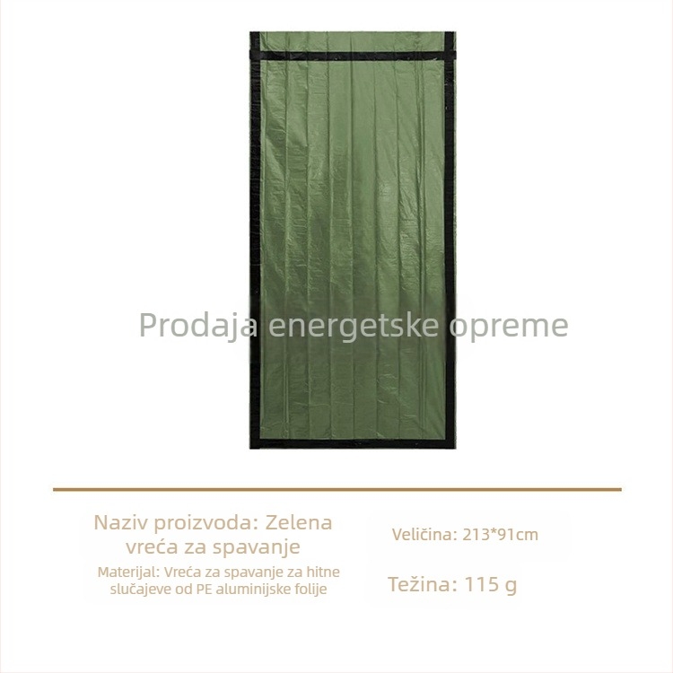 Longxuan Vreća za spavanje za preživljavanje s PE aluminijskim filmom za kampiranje