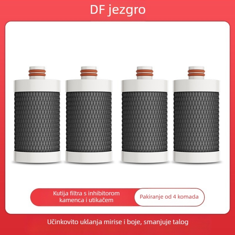 Prednje montiran nehrđajući čelični filtar za vodu za kuhinju i kupaonicu; zamjenjivi i perivi keramički filter; ultrafiltracijska membrana, 1. razina filtracije, 0–38°C, tlak vode 0.1–0.4 MPa, 1000 L/dan