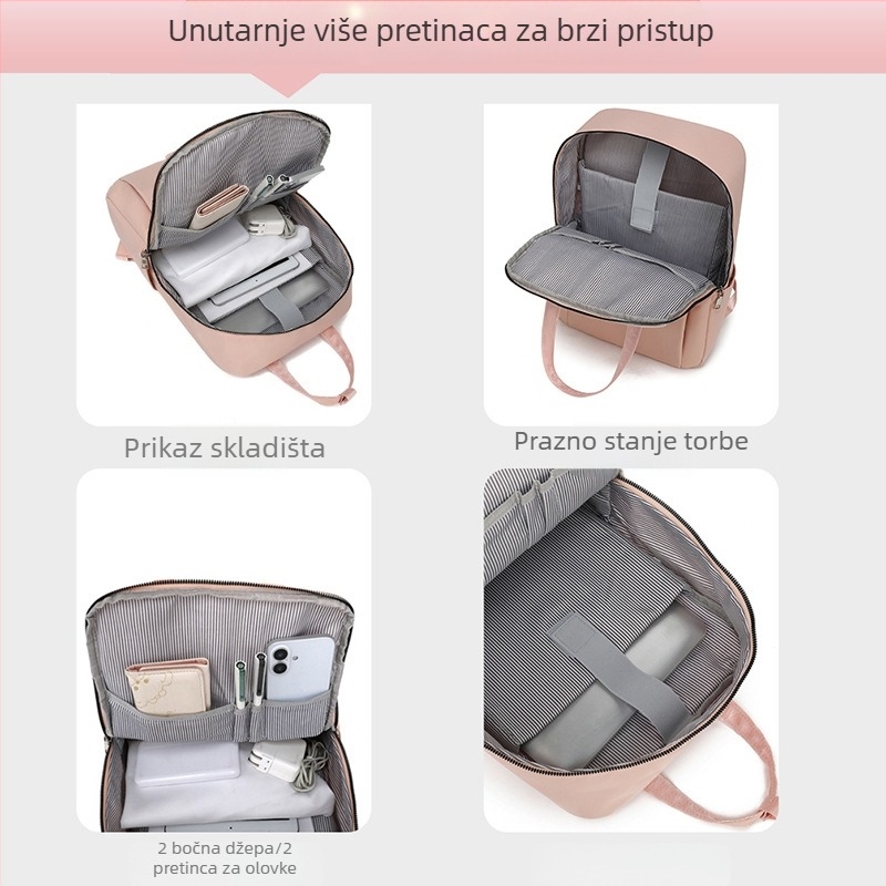Unisex ruksak - 36-55L, pogodan za 16-inčni laptop, Oxford tkanina, zakrivljene naramenice