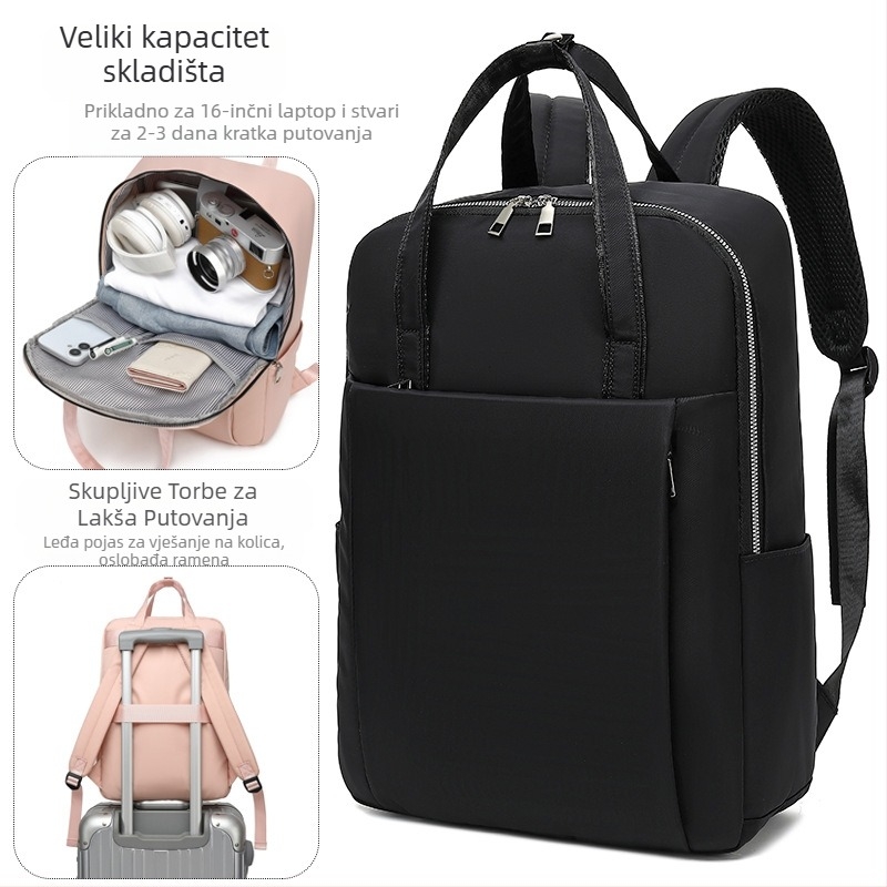 Unisex ruksak - 36-55L, pogodan za 16-inčni laptop, Oxford tkanina, zakrivljene naramenice