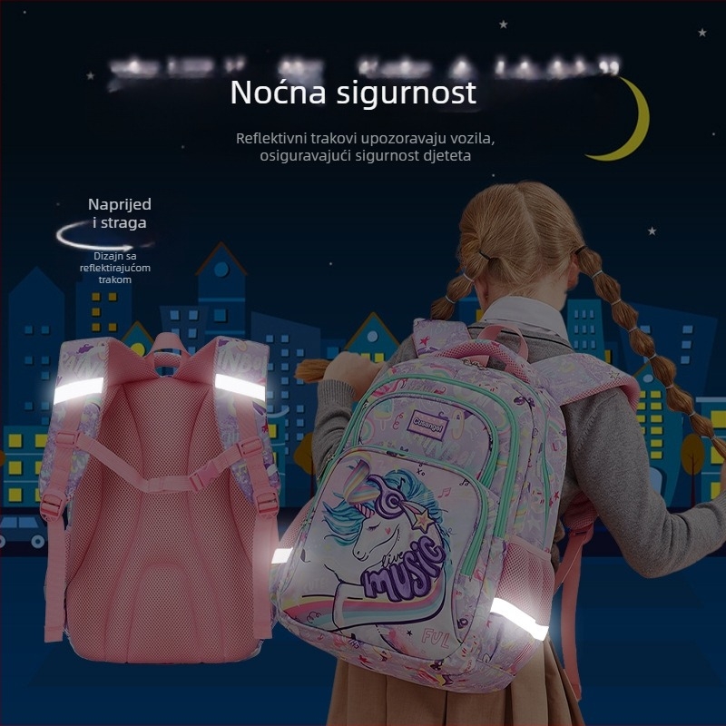 MOK unisex školska ruksak za razred 3-6 - ultra lagan, Oxford platno, zaštita kralježnice, vodootporan, remeni s zrčnim jastukom