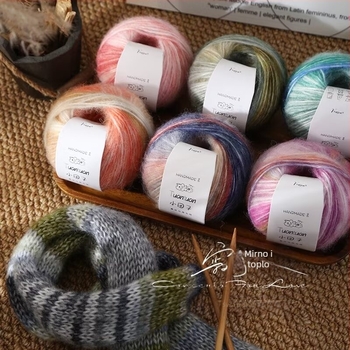 Set mohare vune, worsted pređa, oblik vlakna u grupi, za tkanje