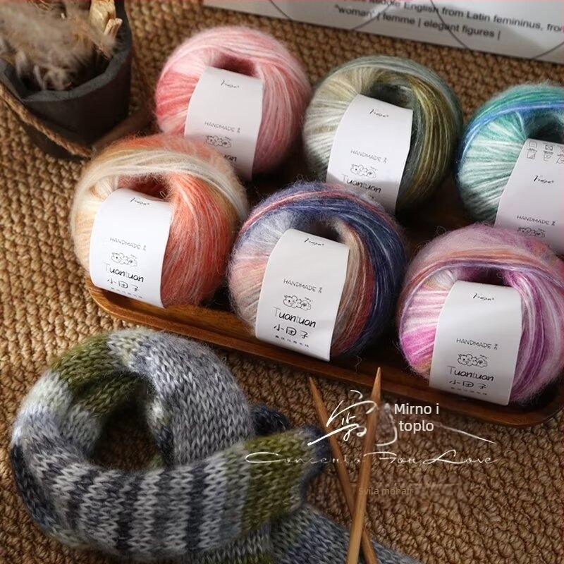 Set mohare vune, worsted pređa, oblik vlakna u grupi, za tkanje