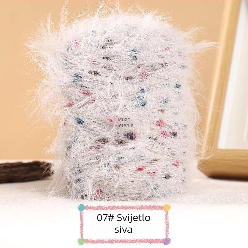 Muzo pređa mink velvet – kružno isprepletanje, za ručno pletenje
