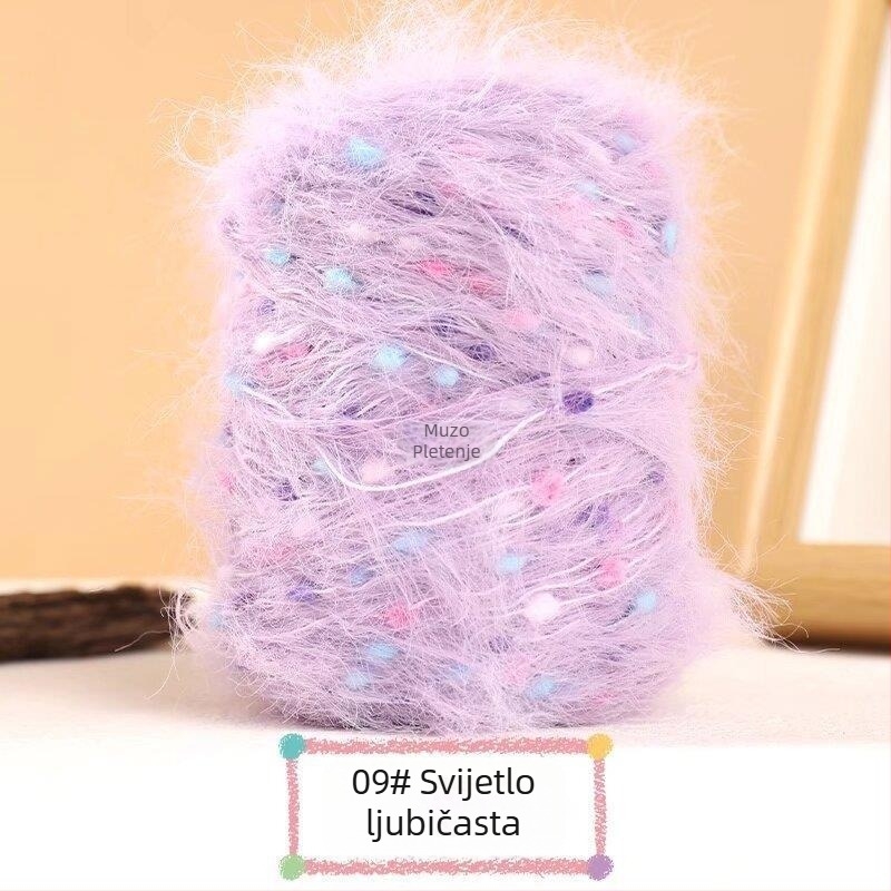 Muzo pređa mink velvet – kružno isprepletanje, za ručno pletenje