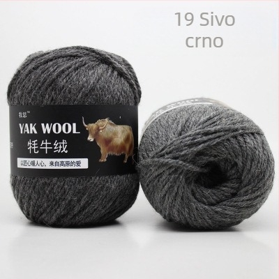Yak velvet 3-slojna vunena pređa za ručno pletenje i kukičanje, worsted-spun, u rolicama
