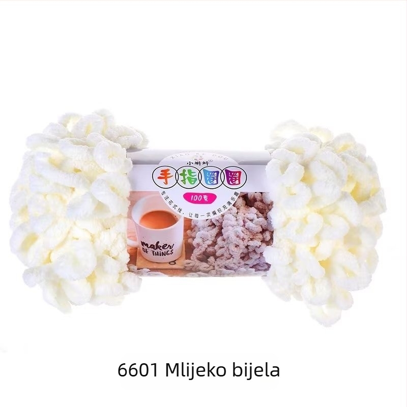 Prstenasta prična pređa — debela za DIY jastuke, 16s, jednostruki, semi-worsted linija