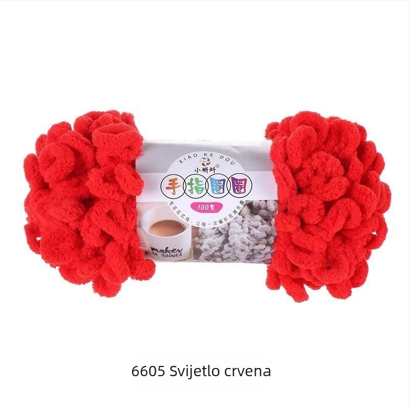 Prstenasta prična pređa — debela za DIY jastuke, 16s, jednostruki, semi-worsted linija