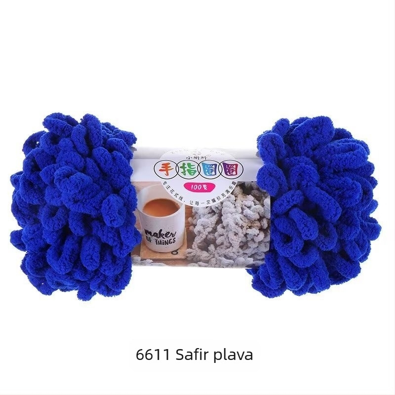 Prstenasta prična pređa — debela za DIY jastuke, 16s, jednostruki, semi-worsted linija