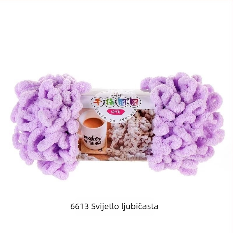 Prstenasta prična pređa — debela za DIY jastuke, 16s, jednostruki, semi-worsted linija