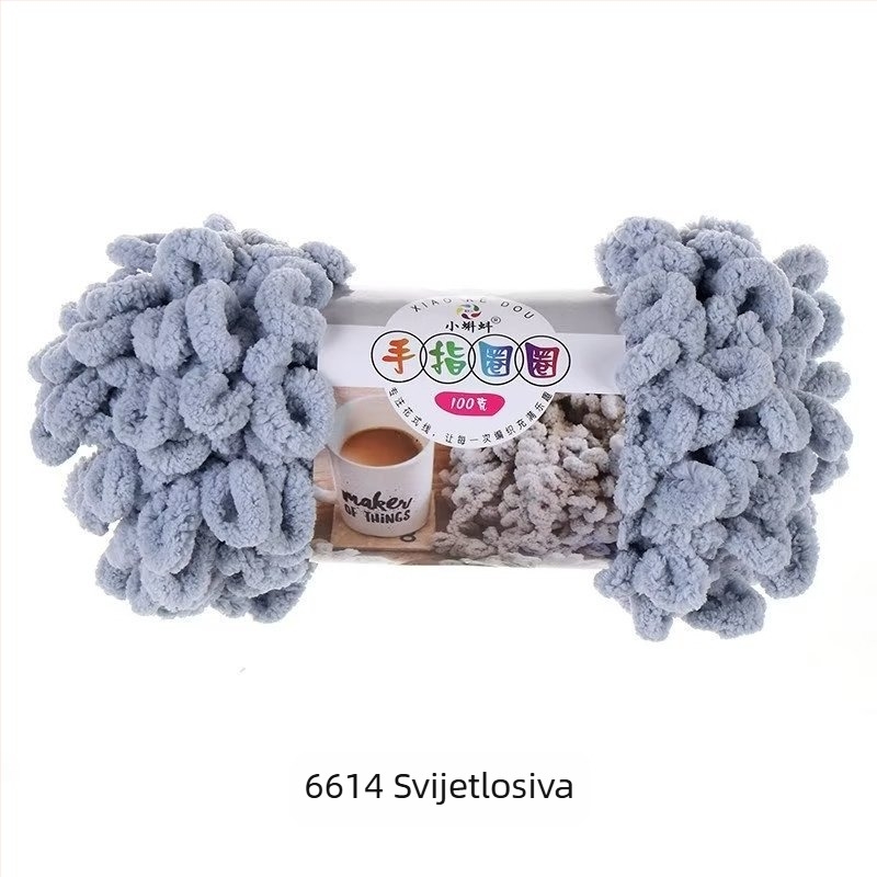 Prstenasta prična pređa — debela za DIY jastuke, 16s, jednostruki, semi-worsted linija