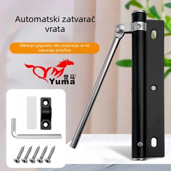 Nerđajući čelični zatvarač vrata s automatskim zatvaranjem, tih, hidraulički podesiv, za unutarnja vrata
