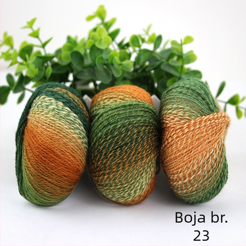 Rainbow Magic Ball vunena pređa, 50 g, 2 niti, miješano predenje, sastav: vuna-nylon