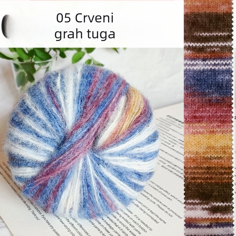 Angora Mohair Vlakno 25 g - Grupna Nit, Sprej Točenje, Za Pletenje