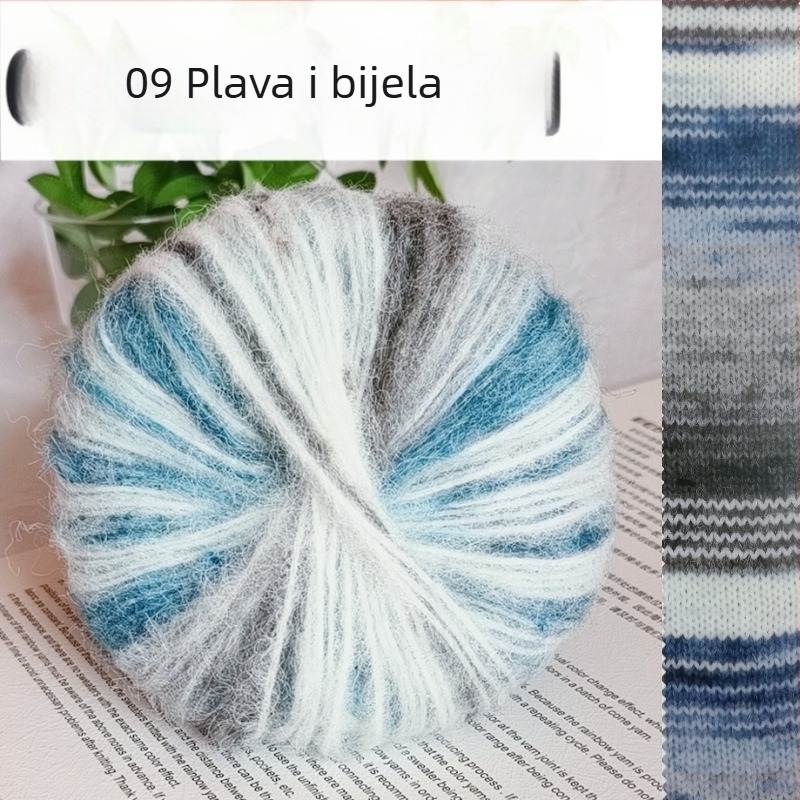 Angora Mohair Vlakno 25 g - Grupna Nit, Sprej Točenje, Za Pletenje