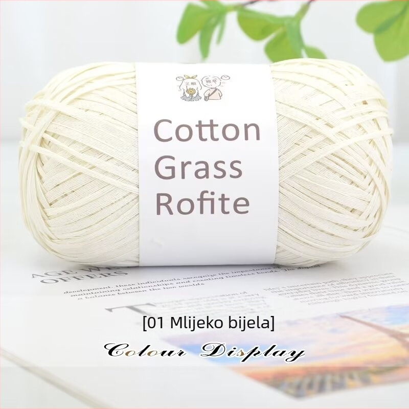 Ručni pleteni dodaci – Ino Cotton Grass Thread, vunena niti (Marka: Ino; Tip niti: niti; Proces pletenja: pletenje; Glavna namjena: ručno pleteno; Alias: Cotton grass thread)