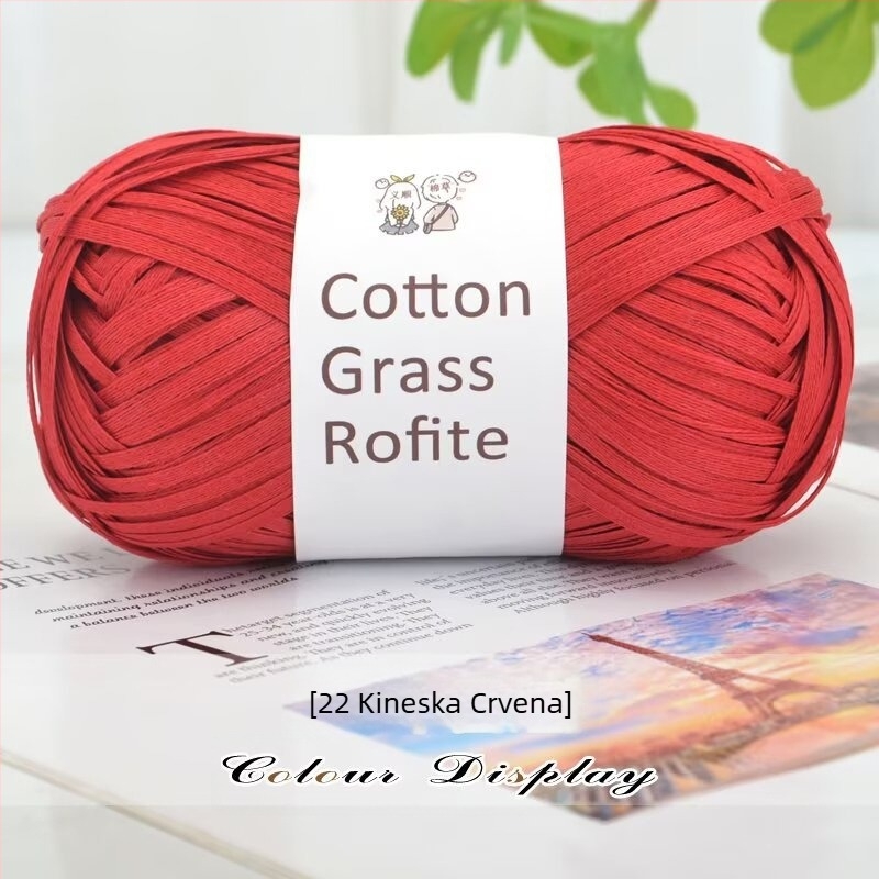 Ručni pleteni dodaci – Ino Cotton Grass Thread, vunena niti (Marka: Ino; Tip niti: niti; Proces pletenja: pletenje; Glavna namjena: ručno pleteno; Alias: Cotton grass thread)