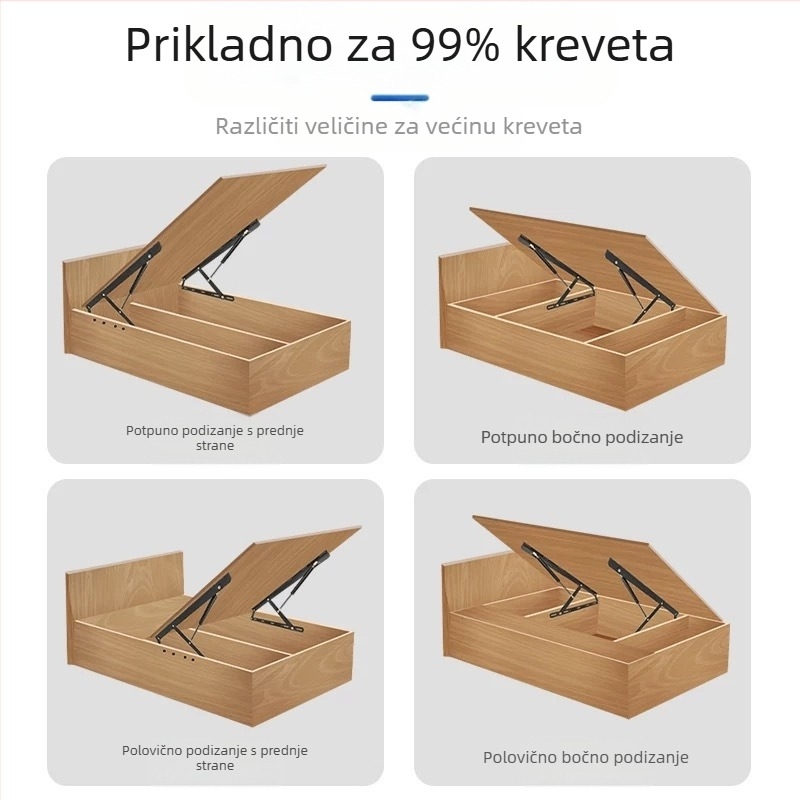 Hidraulična podizač kreveta – željezo, model QF4001, za krevet/tatami/pod, moderni minimalistički stil, štancanje