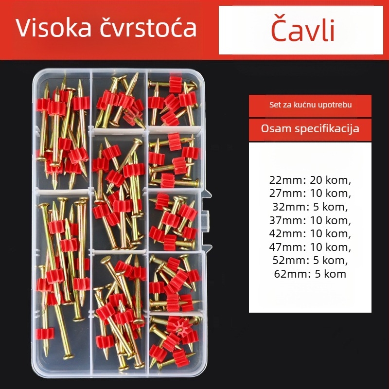 Tianzhuo Hardware – Visokočvrsti čelični čavli za betonske zidove – učvršćivanje na zid, vješanje slika, reklamni čavli, nevidljivi dizajn