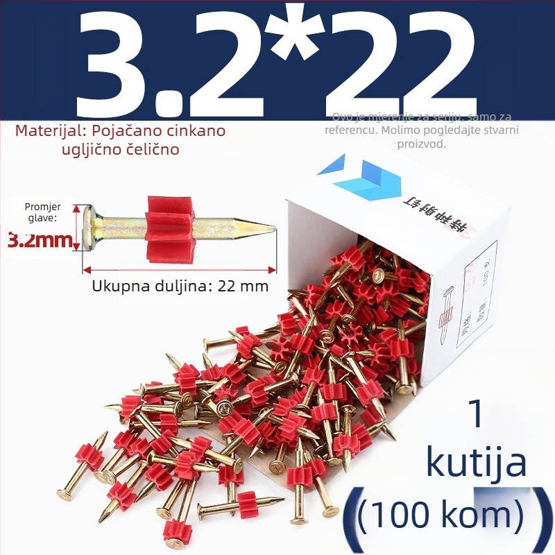 Tianzhuo Hardware – Visokočvrsti čelični čavli za betonske zidove – učvršćivanje na zid, vješanje slika, reklamni čavli, nevidljivi dizajn
