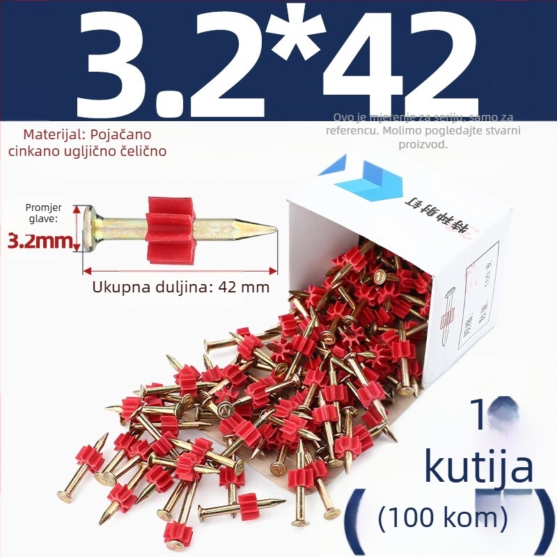 Tianzhuo Hardware – Visokočvrsti čelični čavli za betonske zidove – učvršćivanje na zid, vješanje slika, reklamni čavli, nevidljivi dizajn