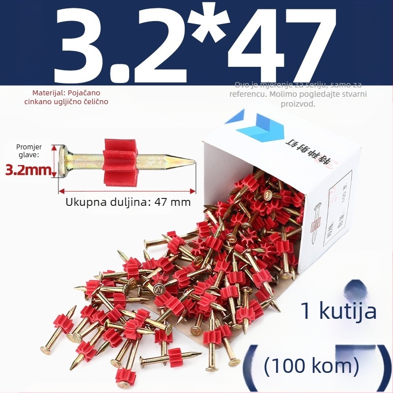 Tianzhuo Hardware – Visokočvrsti čelični čavli za betonske zidove – učvršćivanje na zid, vješanje slika, reklamni čavli, nevidljivi dizajn