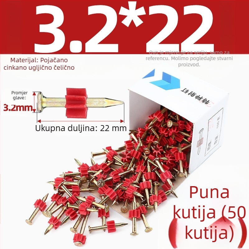 Tianzhuo Hardware – Visokočvrsti čelični čavli za betonske zidove – učvršćivanje na zid, vješanje slika, reklamni čavli, nevidljivi dizajn