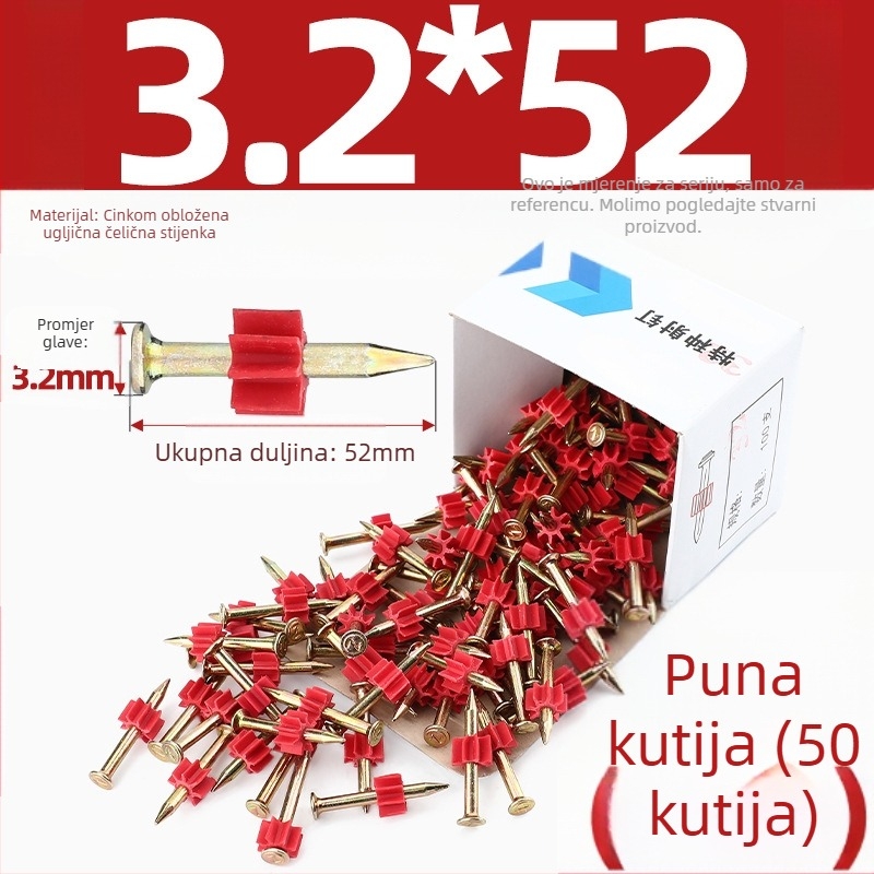 Tianzhuo Hardware – Visokočvrsti čelični čavli za betonske zidove – učvršćivanje na zid, vješanje slika, reklamni čavli, nevidljivi dizajn