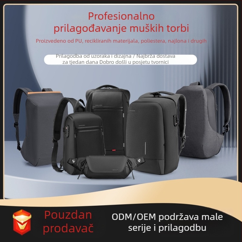 Unisex tehničko-modni ruksak za svakodnevnu upotrebu, poliester, proširiva kapaciteta 20–35 L, kompatibilan s 15-inčnim prijenosnim računalom