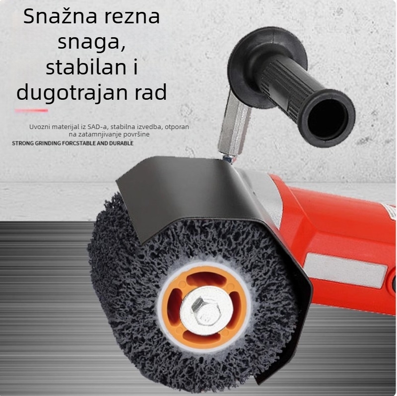 3M Brushed Wheel za poliranje metala s najlonskom podlogom, dijamantni abraziv, serija Brushed wheel, za brušenje metala i uklanjanje hrđe