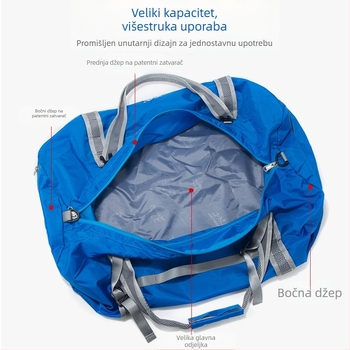 Sklopiva fitness torba – Najlon, vodootporna, izuzetno lagana – Jebert 2148# sklopiva fitness torba – Sportska torba