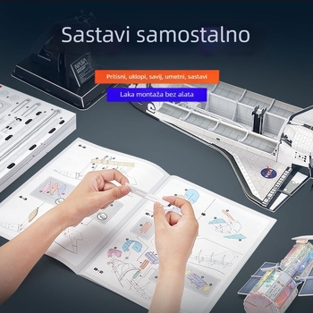 Lego-kompatibilni Apollo Saturn V građevinski blokovi s LED rasvjetom, 800+ komada, ABS plast, DIY