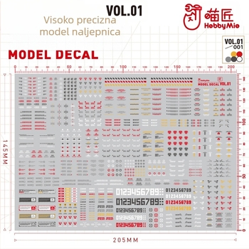 Vodi transfer naljepnica VOL1 model – Meowsmith, univerzalni uzorak, fluorescencijska opcija, materijal: vodena naljepnica, težina: 1