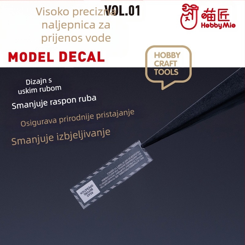 Vodi transfer naljepnica VOL1 model – Meowsmith, univerzalni uzorak, fluorescencijska opcija, materijal: vodena naljepnica, težina: 1