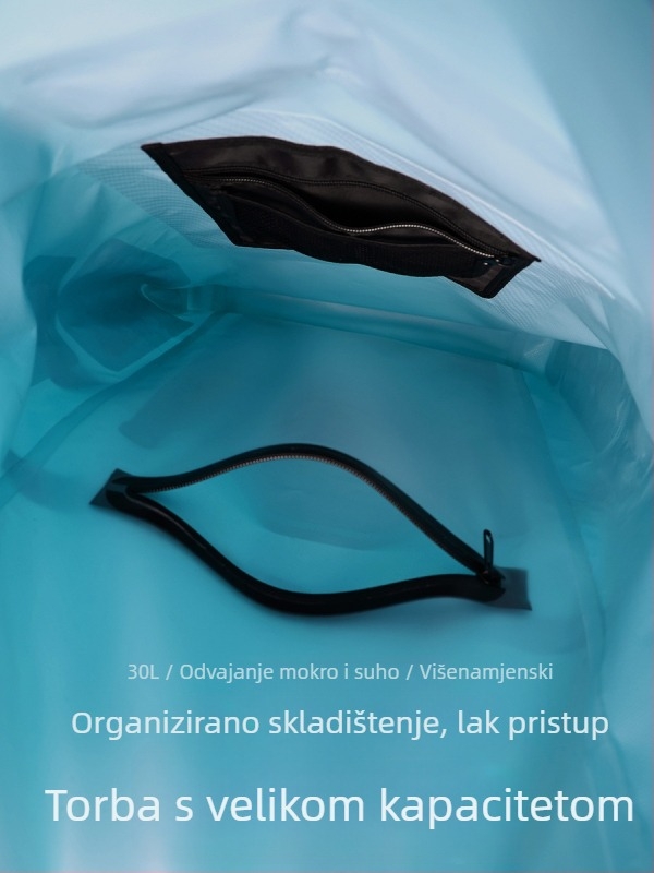 30L vodootporan ruksak od karbonskih vlakana, s odjeljkom za suho i mokro te višestrukim džepovima